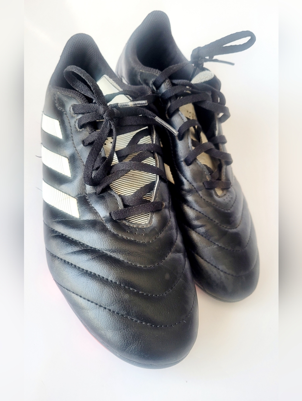 Adidas Goletto VIII Firm Ground Soccer Cleats Black/White/Red Men's 10 - Picture 6 of 15
